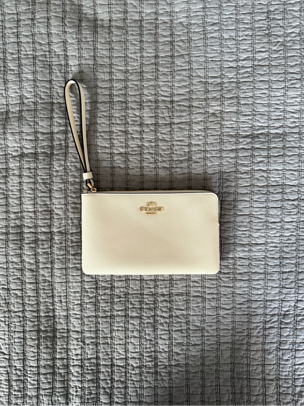 Coach Corner Zip Wristlet